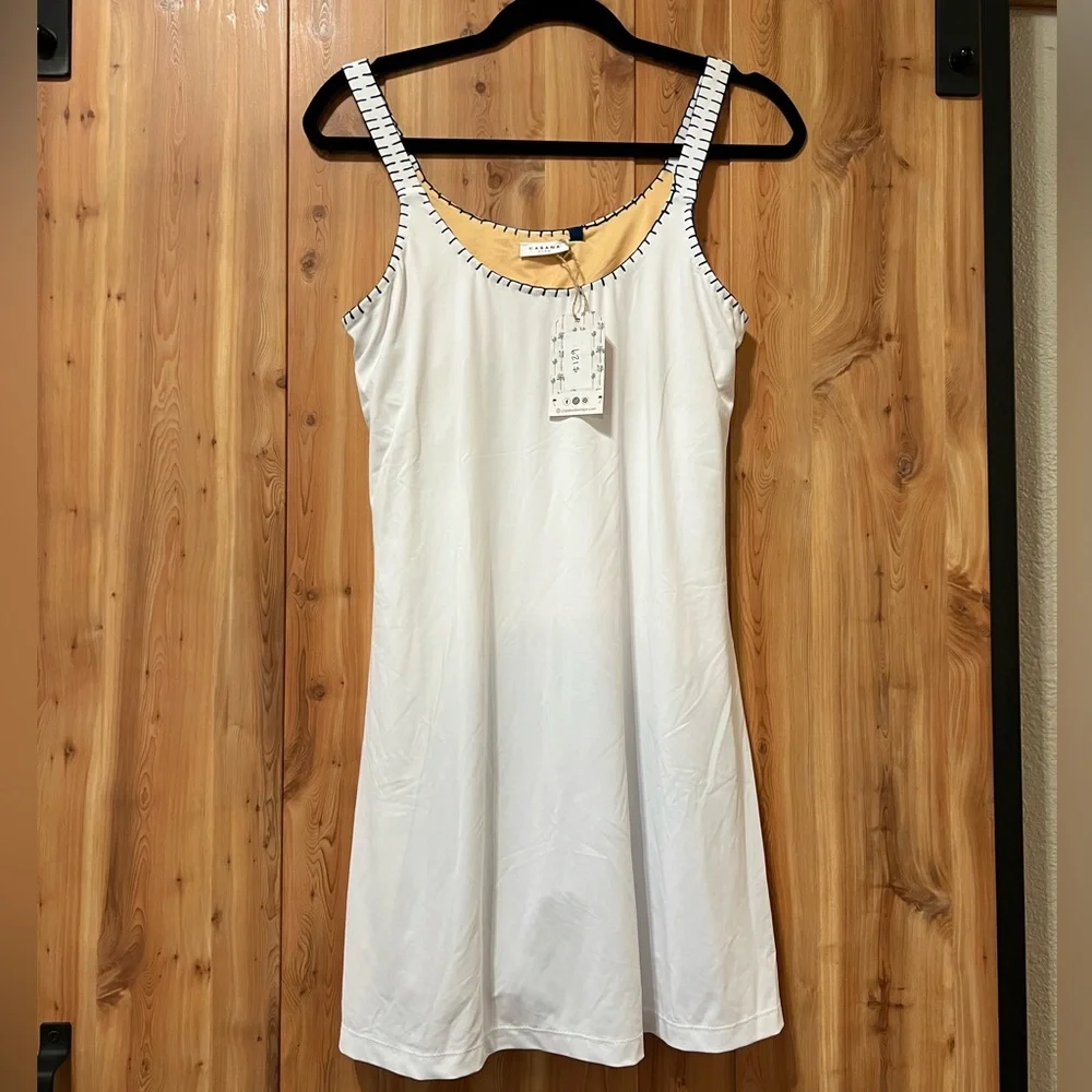 NWT Cabana Life White UPF 50 active dress medium - Picture 3 of 12